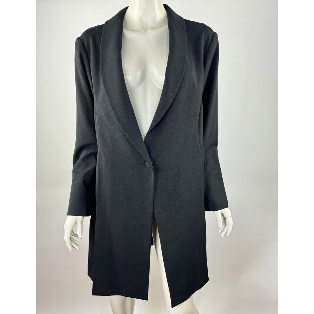 MM Lafleur Front Slits Long Sleeve Jacket Women +1  EUC Button-up V-neck Unlined
